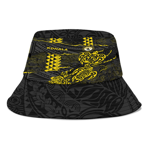 Hawaii Kohala High School Bucket Hat Polynesian Turtle Style