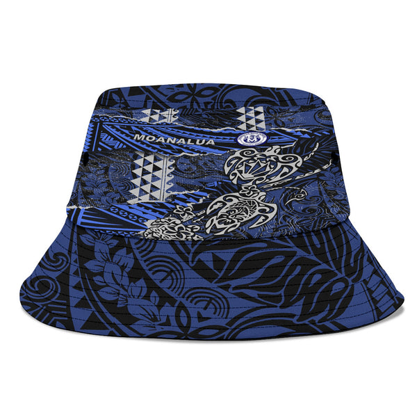 Hawaii Moanalua High School Bucket Hat Polynesian Turtle Style