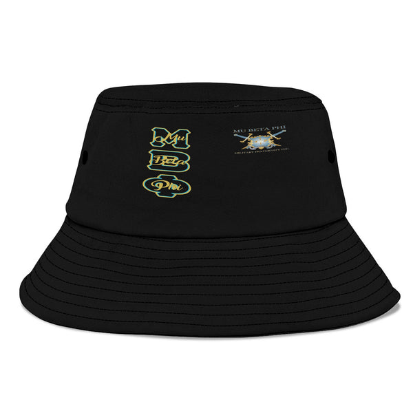 Fraternity Hat - Mu Beta Phi Bucket Hat Original Black Style