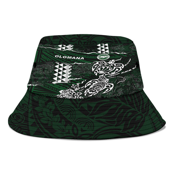 Hawaii Olomana High & Intermediate School Bucket Hat Polynesian Turtle Style