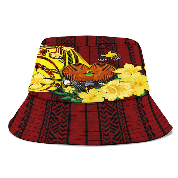 Papua New Guinea Bucket Hat Polynesian PNG Bird Independence Day - LH1