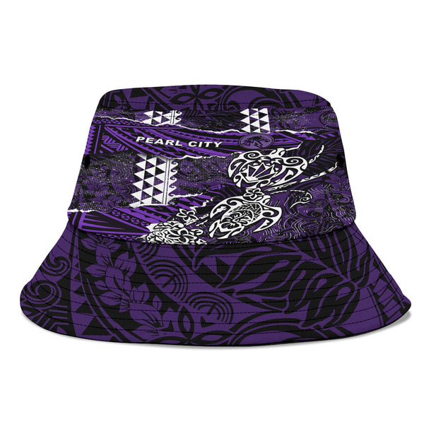 Hawaii Pearl City High School Bucket Hat Polynesian Turtle Style