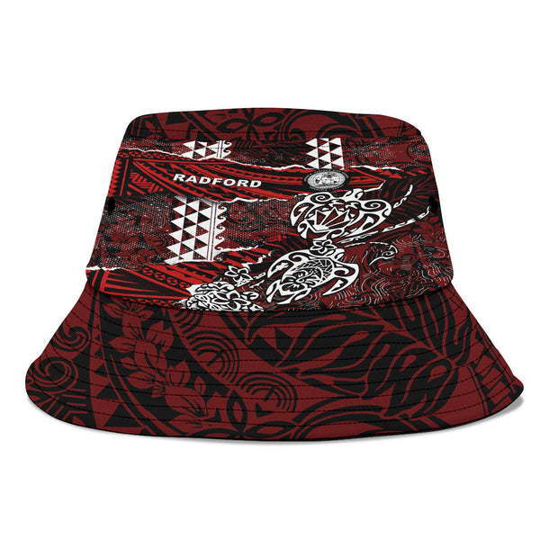 Hawaii Radford High School Bucket Hat Polynesian Turtle Style