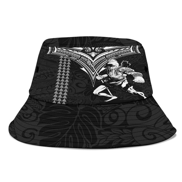 Hawaii Ikaika Warrior Bucket Hat Polynesian Tattoo Style