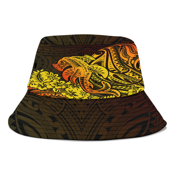 Hawaii Hammerhead Shark Bucket Hat Reggae Style