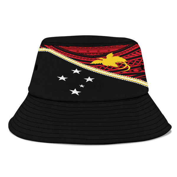 Papua New Guinea Bucket Hat Polynesian Flag Style