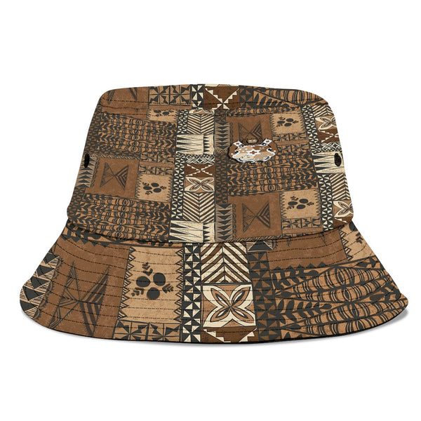 Tonga Bucket Hat Ngatu Tapa Style