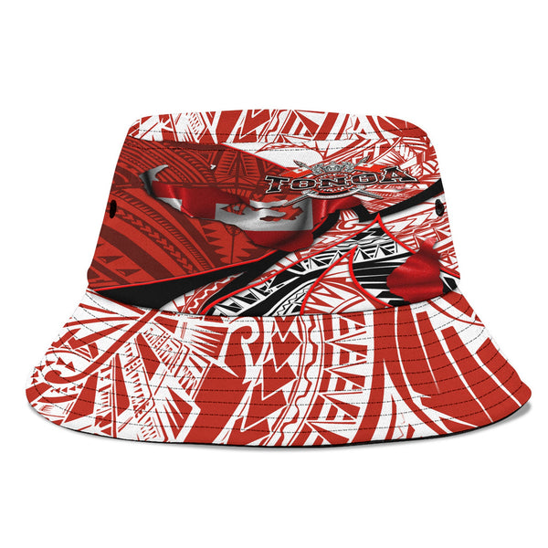 Tonga In My Heart Royal Coat Of Arms Bucket Hat