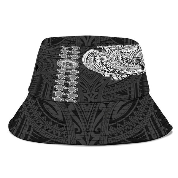 Hawaii Seal Polynesian Turtle Line Bucket Hat