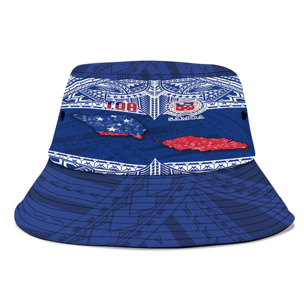 Samoa TOA Rugby Bucket Hat Map Style