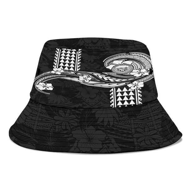 Hawaii Seal Bucket Hat Turtle & Map Style