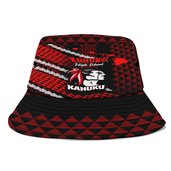 Hawaii Kahuku High & Intermediate School Bucket Hat Map Style