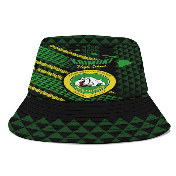 Hawaii Kaimuki High School Bucket Hat Map Style