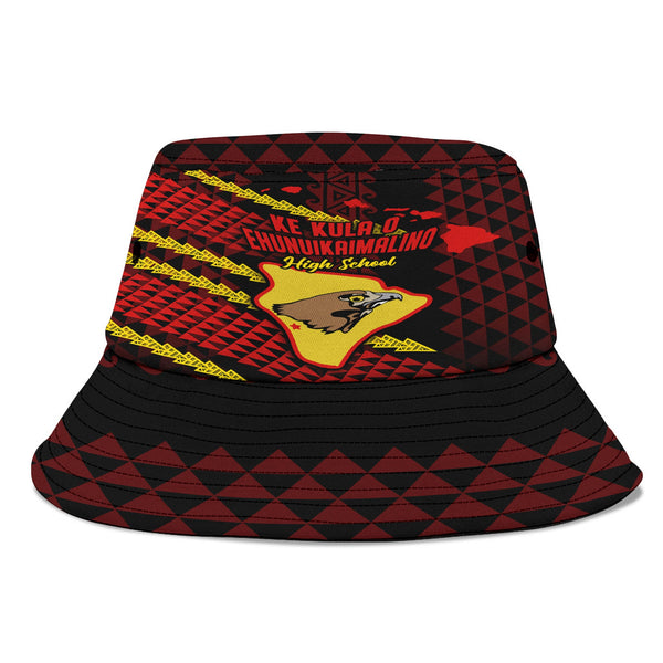 Hawaii Ke Kula O Ehunuikaimalino School Bucket Hat Map Style