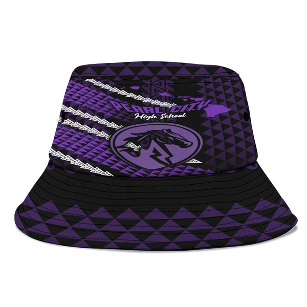 Hawaii Pearl City High School Bucket Hat Map Style