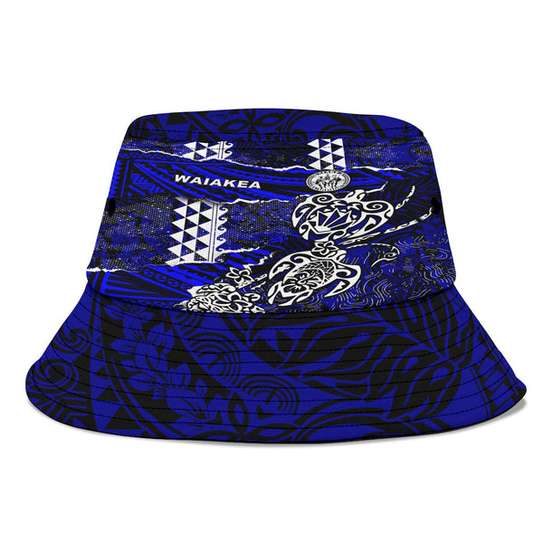 Hawaii Waiakea High School Bucket Hat Polynesian Turtle Style