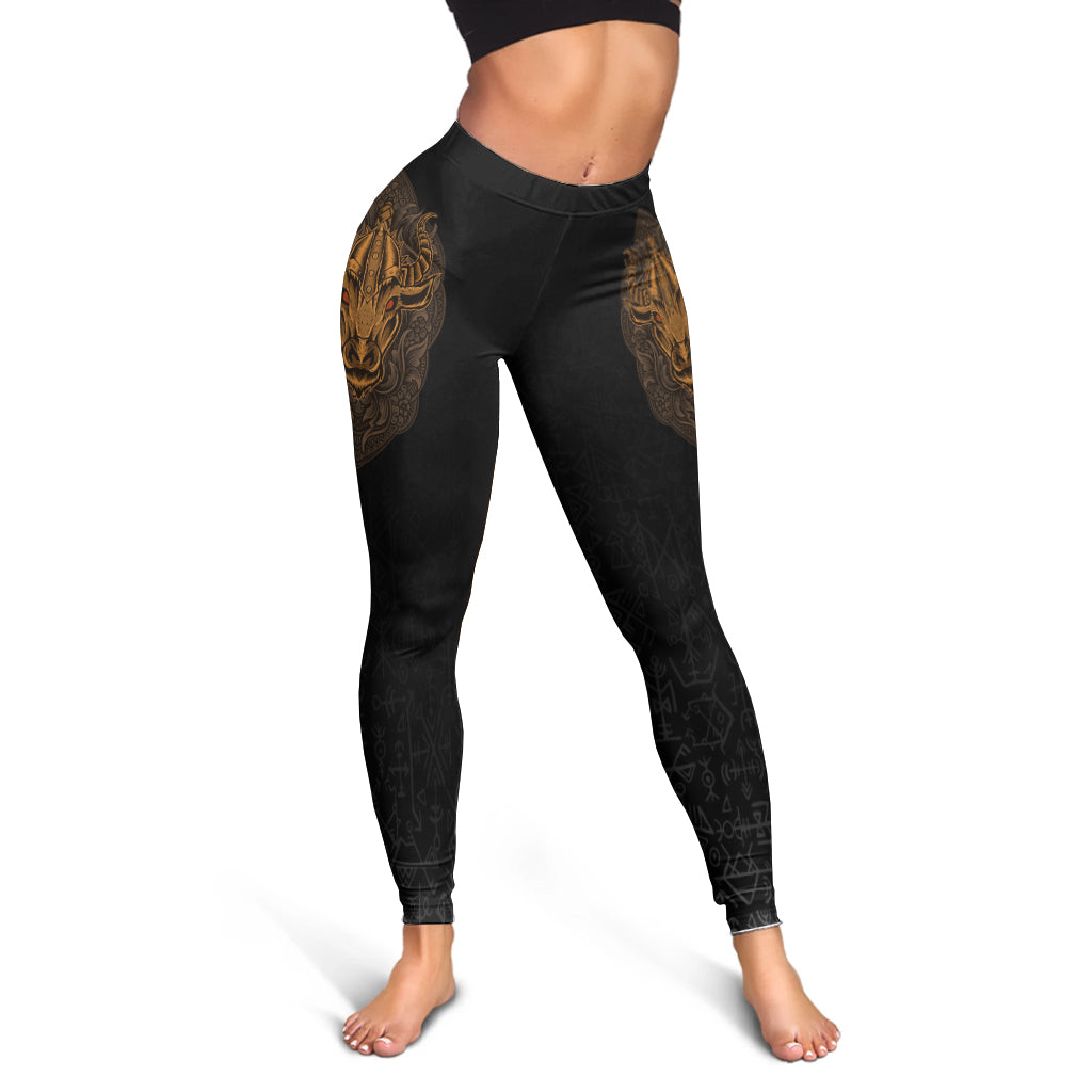 Viking Legging Bull Head Viking Gold