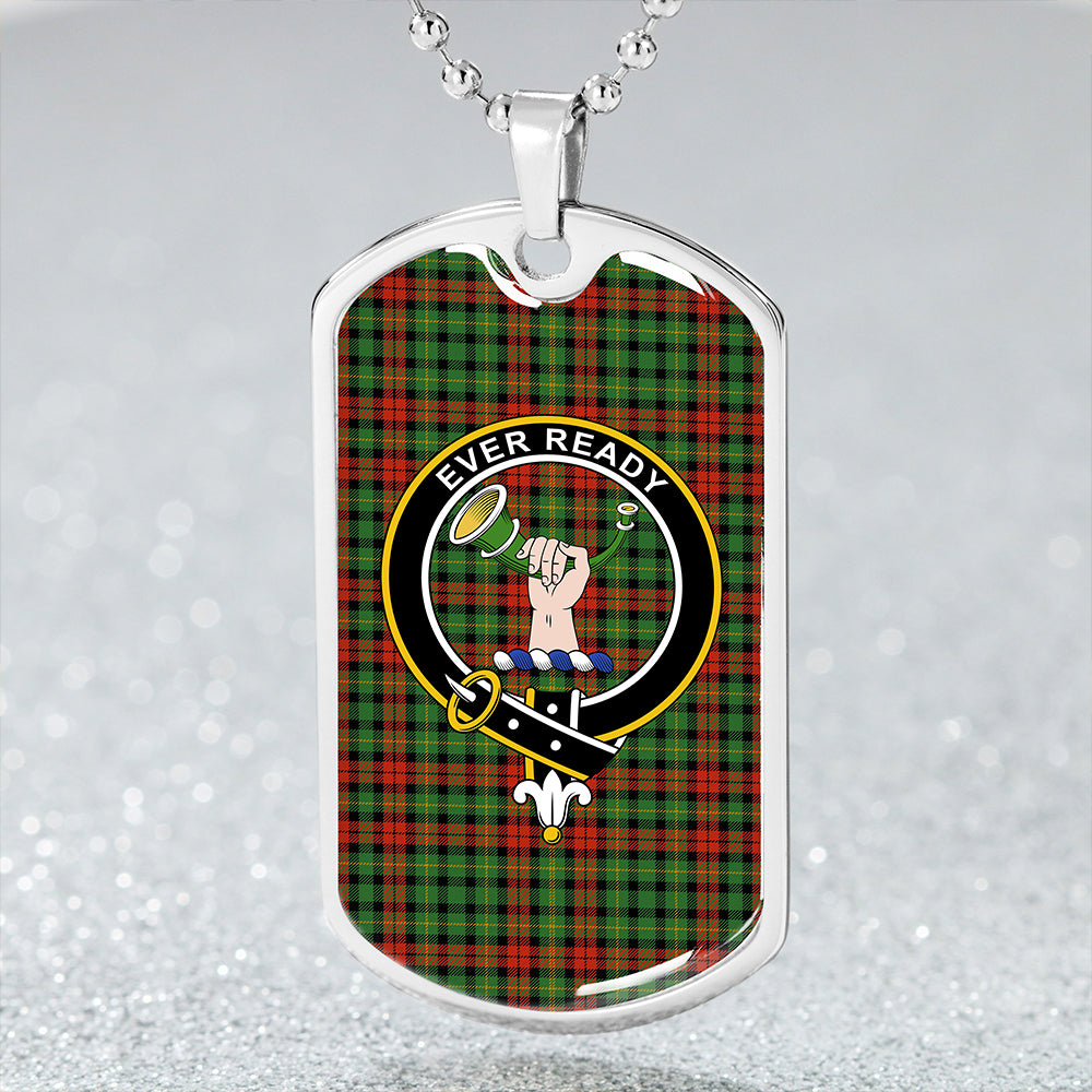Burns Heritage Ancient Clan Badge Classic Tartan Dog Tag Necklace