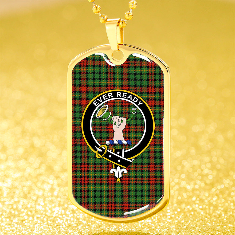 Burns Heritage Ancient Clan Badge Classic Tartan Dog Tag Necklace