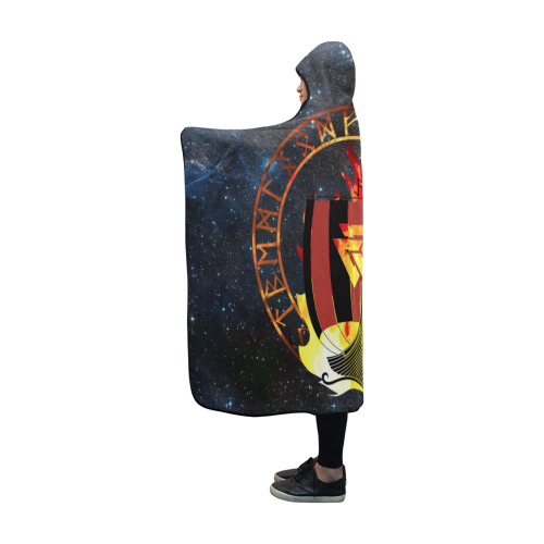 Viking Hooded Blanket Drakkar Warship Of 