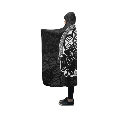 Viking Hooded Blanket Wolf Of 