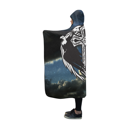 Viking Hooded Blanket Eagles Of And Moon