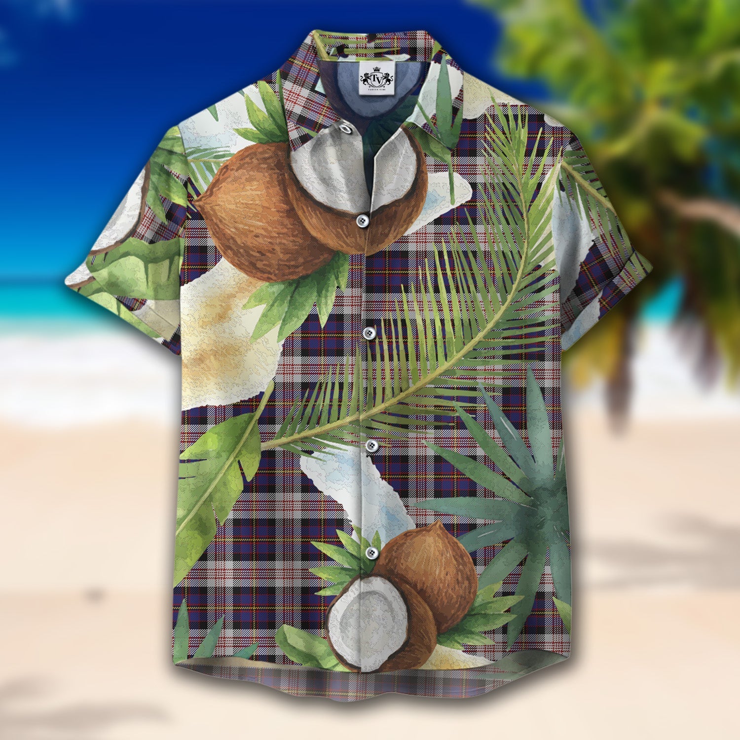 Scottish Tartan Cameron of Erracht Dress Clan Hawaiian Shirt Hibiscus - Tropical Garden Style