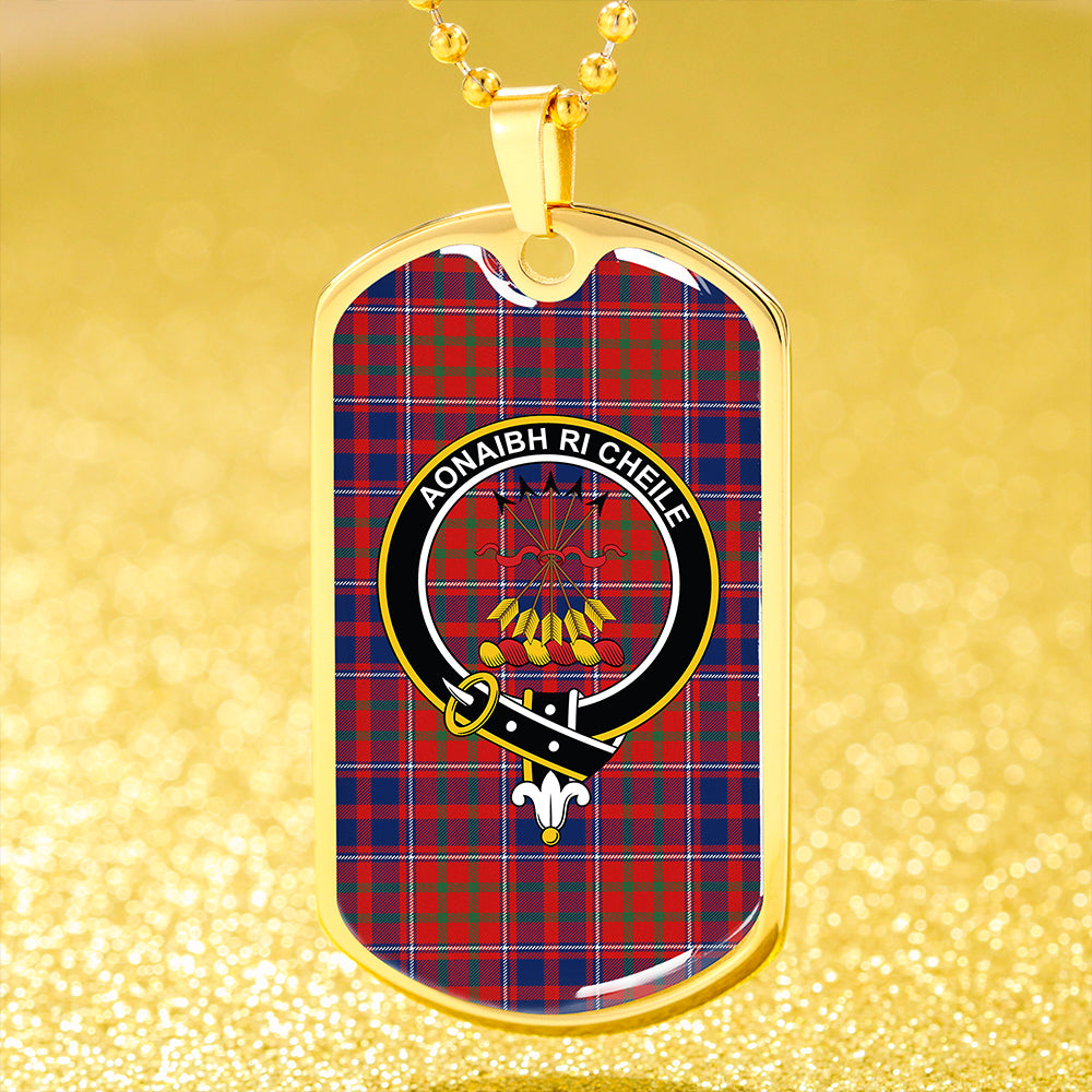 Cameron of Locheil Modern 2 Clan Badge Classic Tartan Dog Tag Necklace