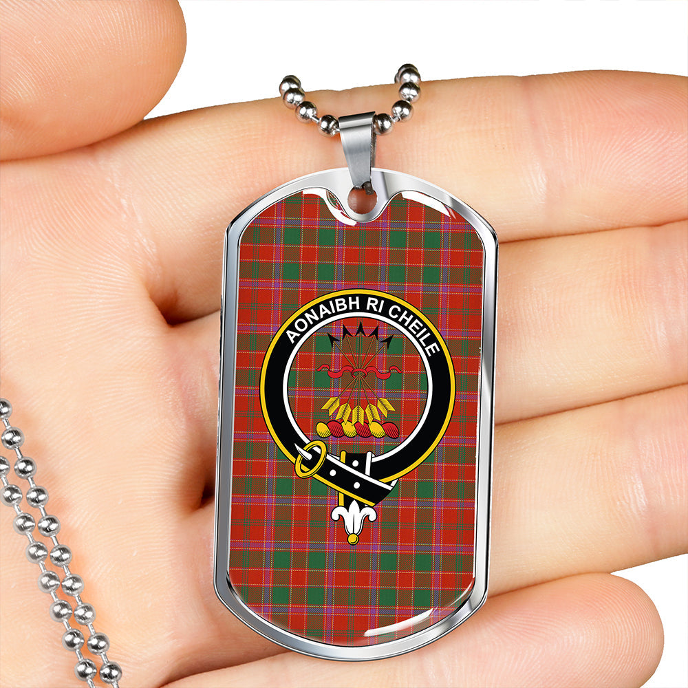 Cameron of Lochiel #2 Ancient 2 Clan Badge Classic Tartan Dog Tag Necklace