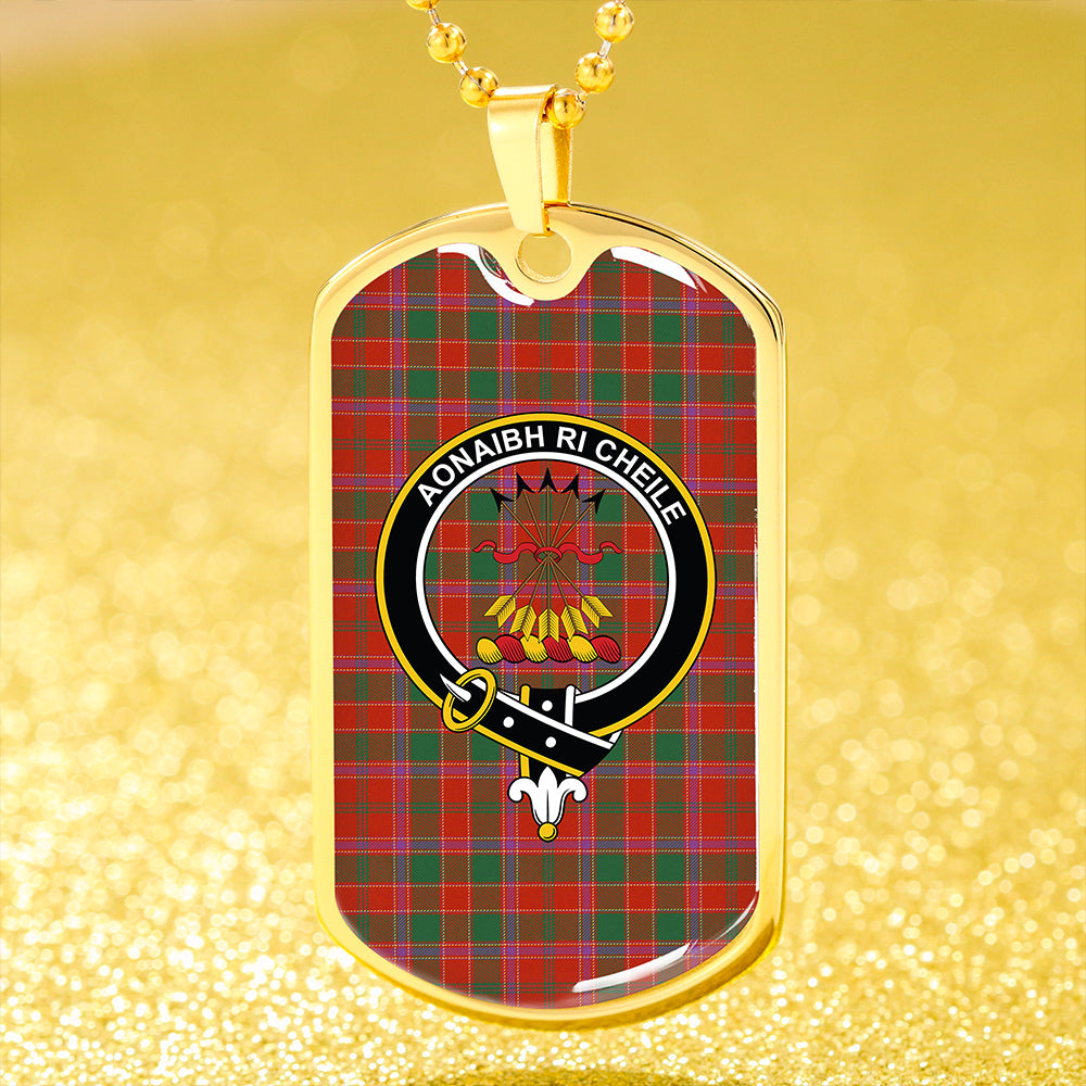 Cameron of Lochiel #2 Ancient 2 Clan Badge Classic Tartan Dog Tag Necklace