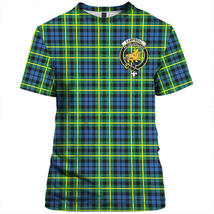 Campbell Modern Tartan Classic Crest T-Shirt