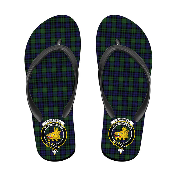 Campbell Modern Tartan Crest Flip Flop