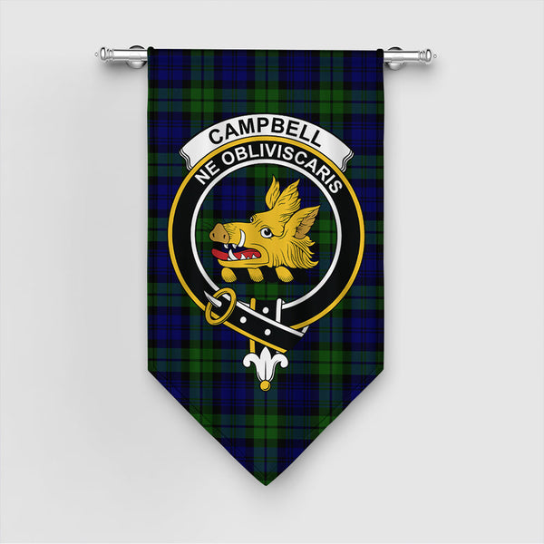 Campbell Modern Tartan Classic Crest Gonfalon