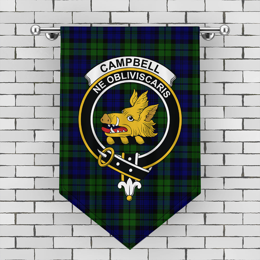 Campbell Modern Tartan Classic Crest Gonfalon