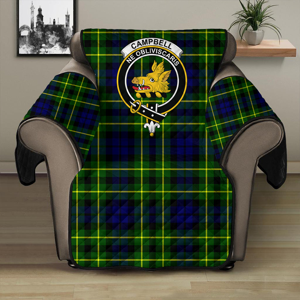 Campbell of Breadalbane Modern Tartan Classic Crest Sofa Protector