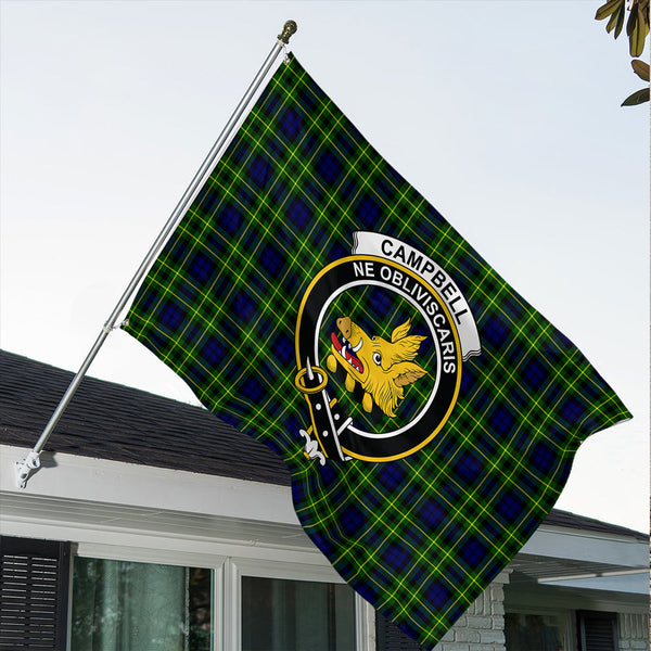 Campbell of Breadalbane Modern Tartan Classic Crest House Flag