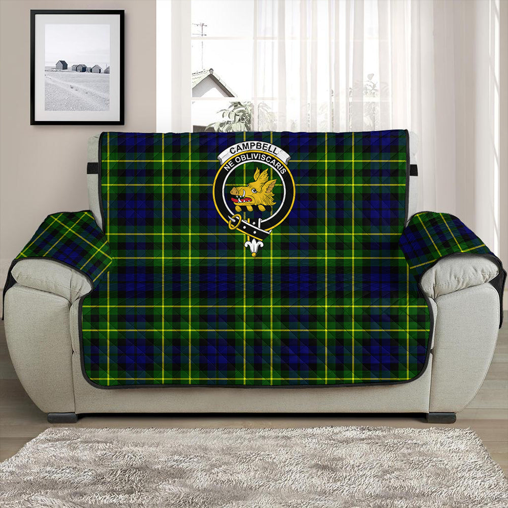 Campbell of Breadalbane Modern Tartan Classic Crest Sofa Protector