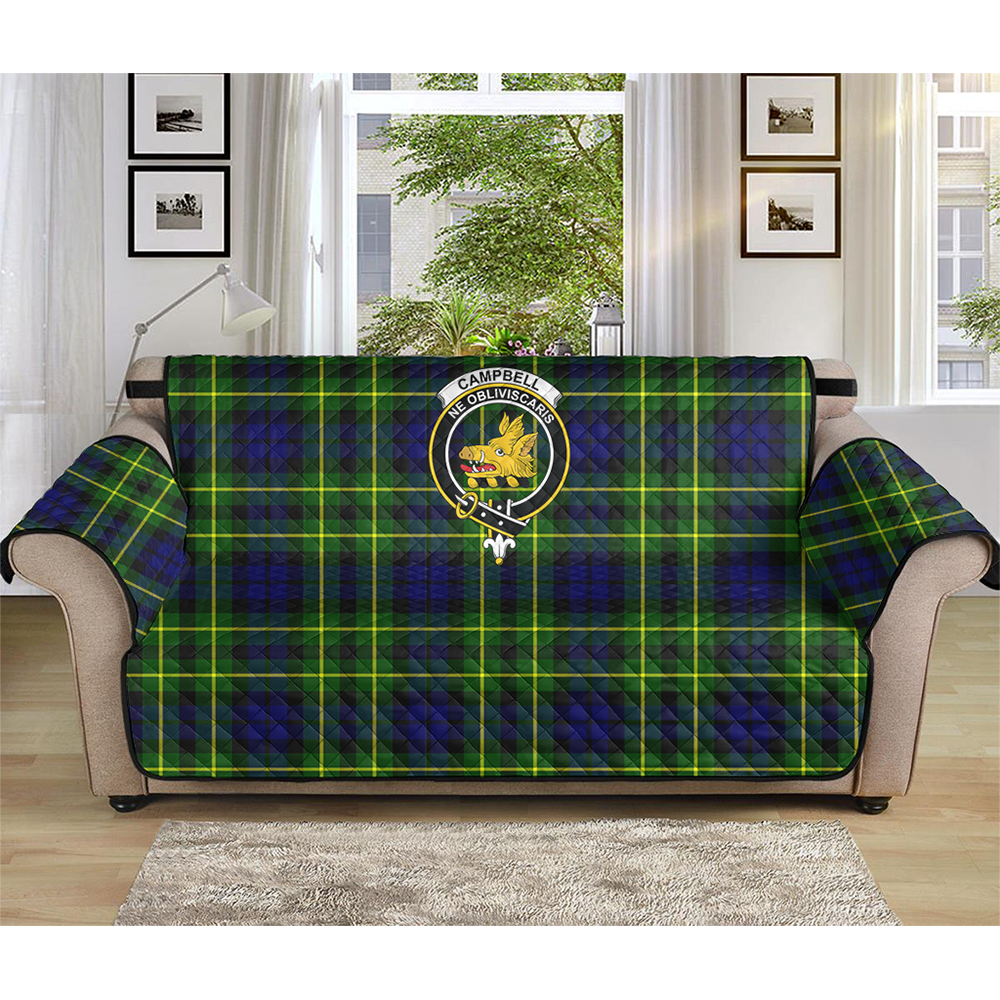 Campbell of Breadalbane Modern Tartan Classic Crest Sofa Protector