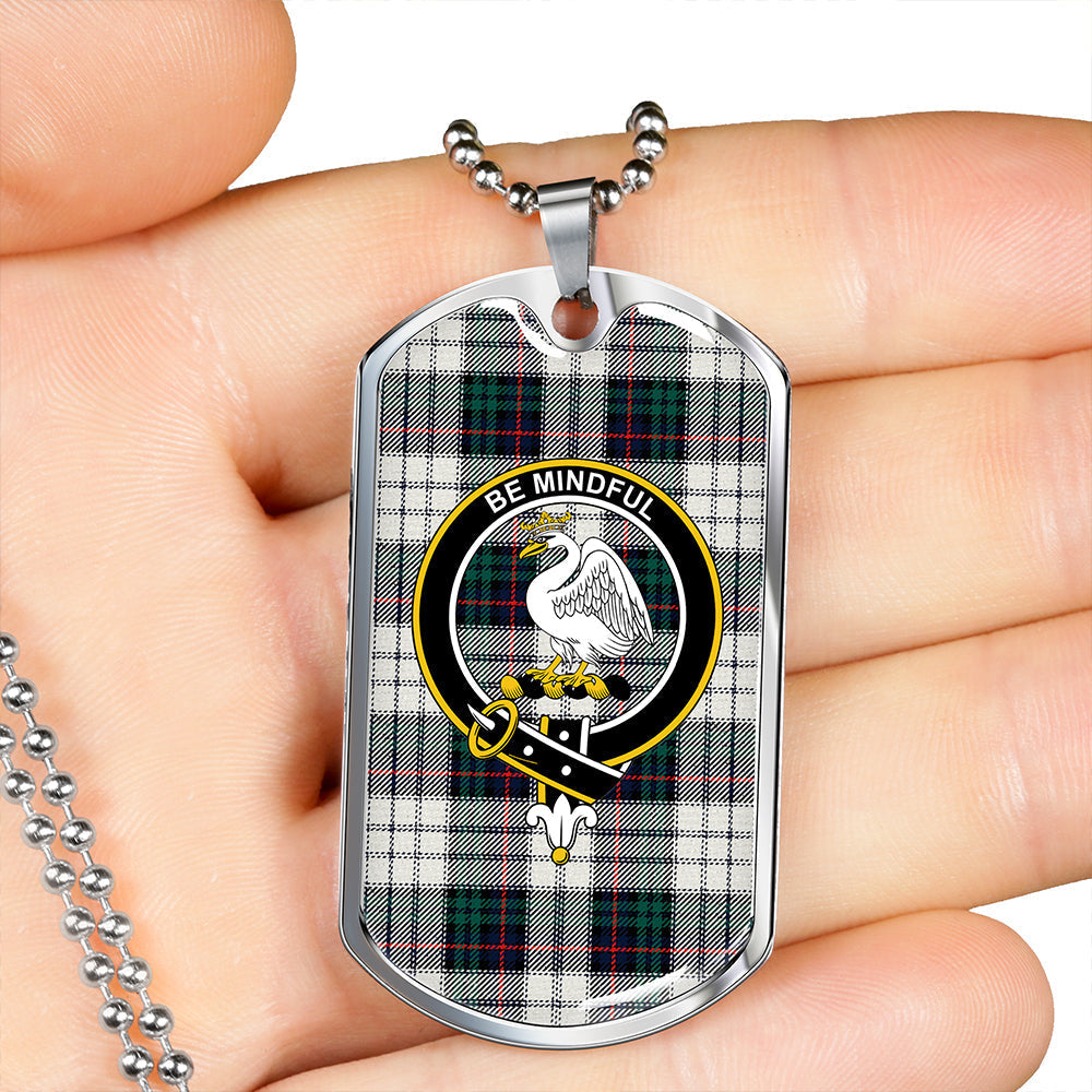 Campbell of Cawdor Dress Modern 2 Clan Badge Classic Tartan Dog Tag Necklace