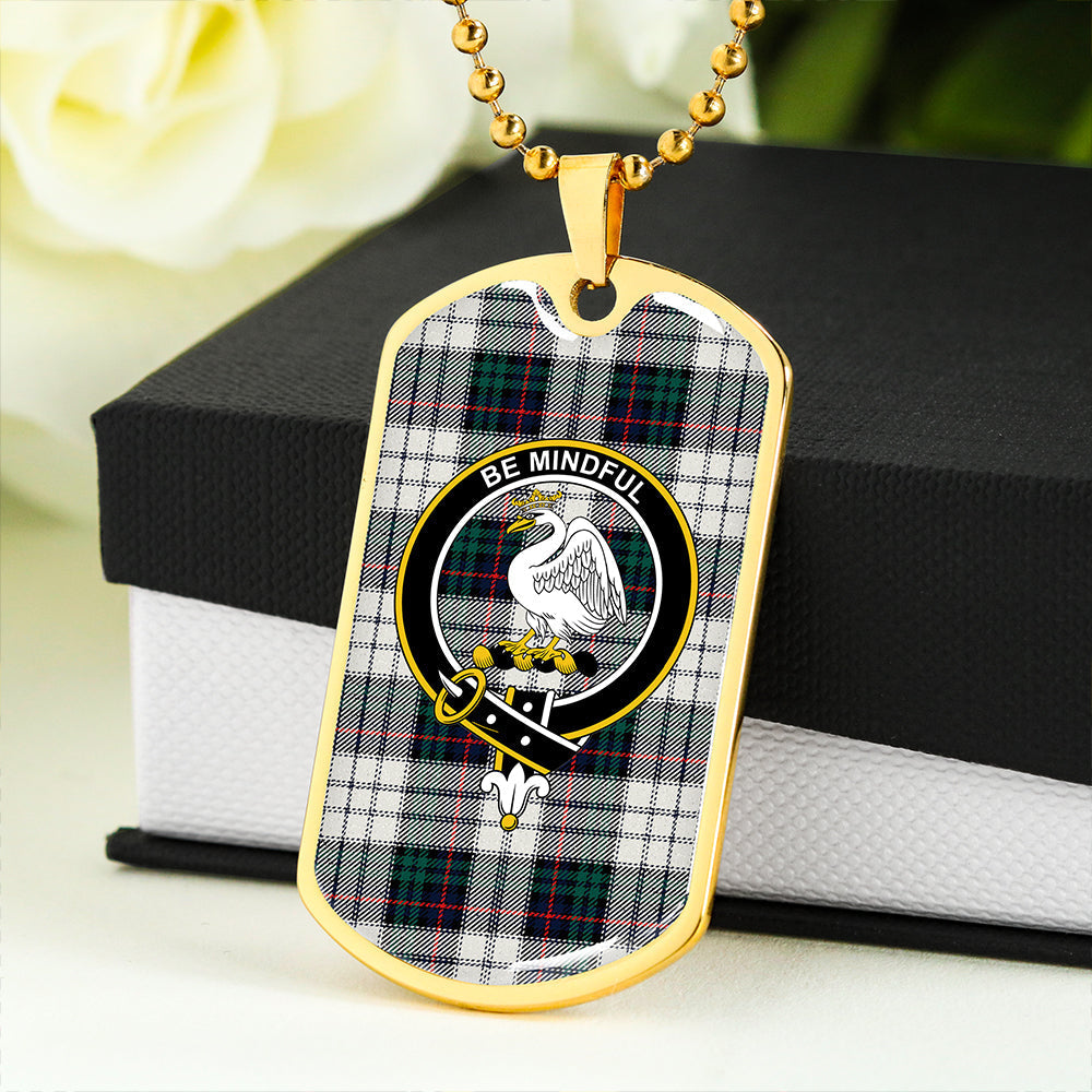 Campbell of Cawdor Dress Modern 2 Clan Badge Classic Tartan Dog Tag Necklace