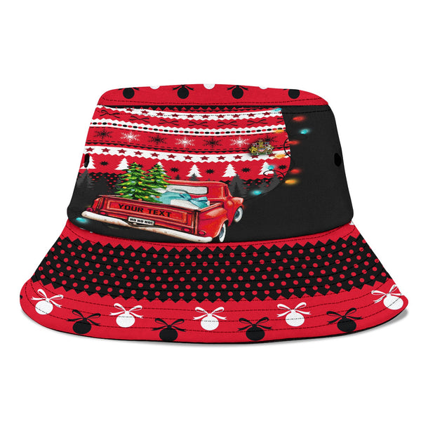 Canada Bucket Hat Coat Of Arms Christmas Style