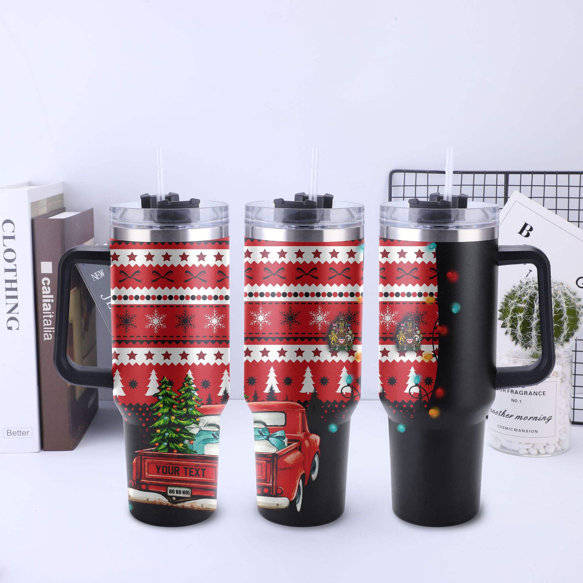 Canada Handle Tumbler Coat Of Arms Christmas Style