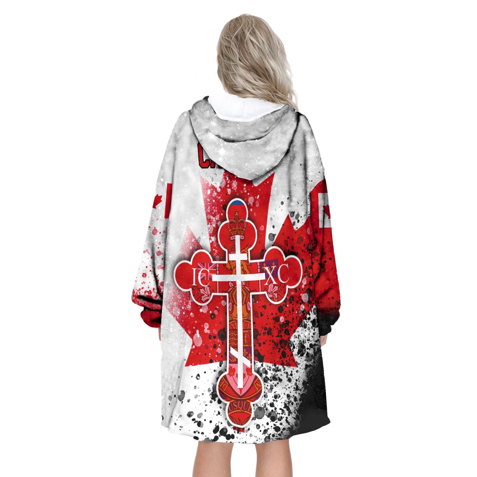 Canada Snug Hoodie Flag & Coat Of Arms Orthodox Style