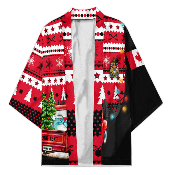 Canada Kimono Coat Of Arms Christmas Style