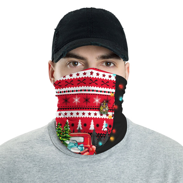 Canada Neck Gaiter Coat Of Arms Christmas Style