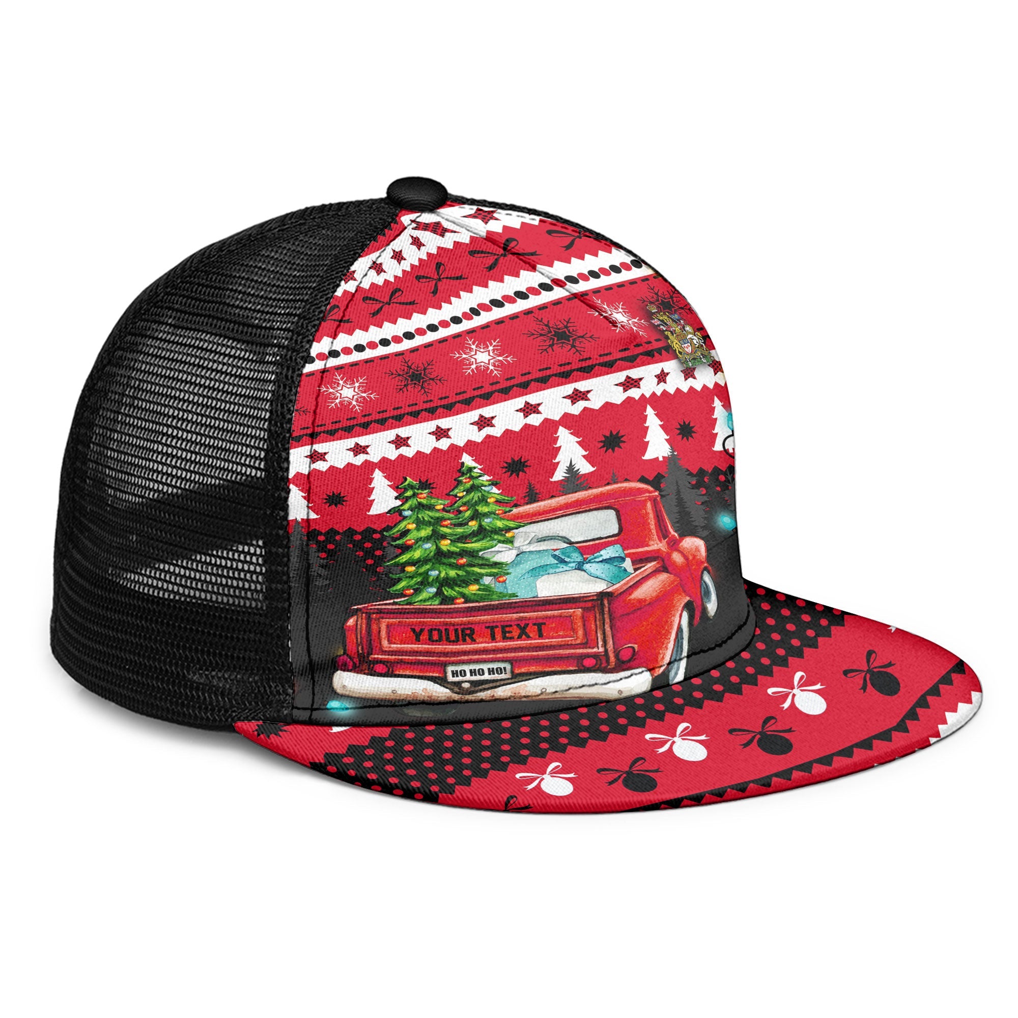 Canada Trucker Hat Coat Of Arms Christmas Style