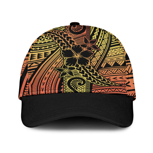 Hawaiian Reggae Classic Cap Polynesian Hibiscus Style