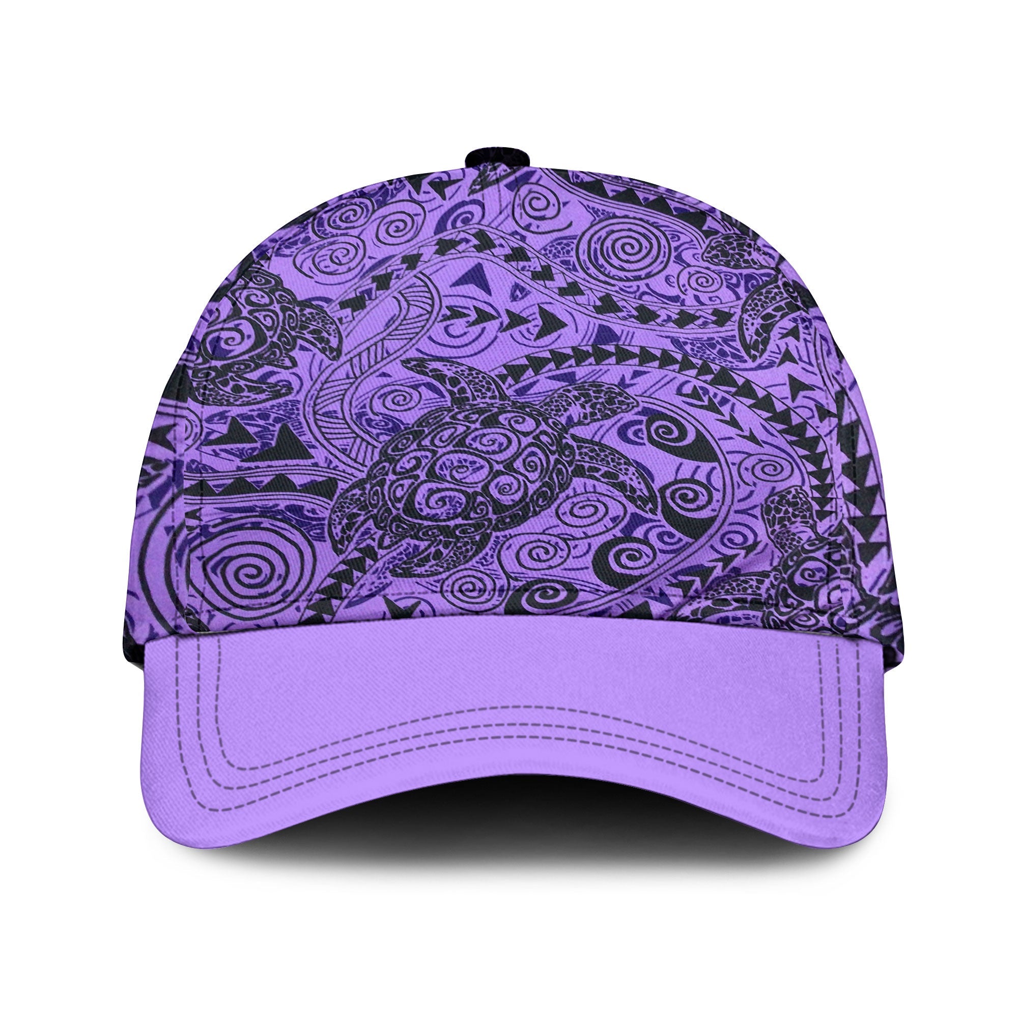 Hawaii Polynesian Turtle Classic Cap Purple Style