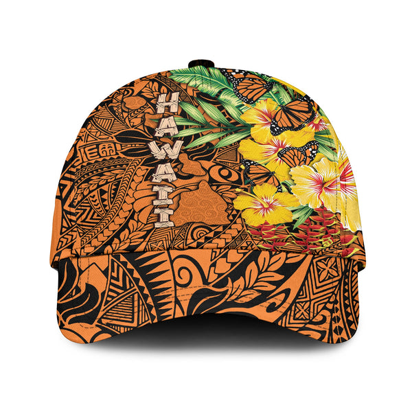 Hawaii Classic Cap Kamehameha Butterfly Tropical Style