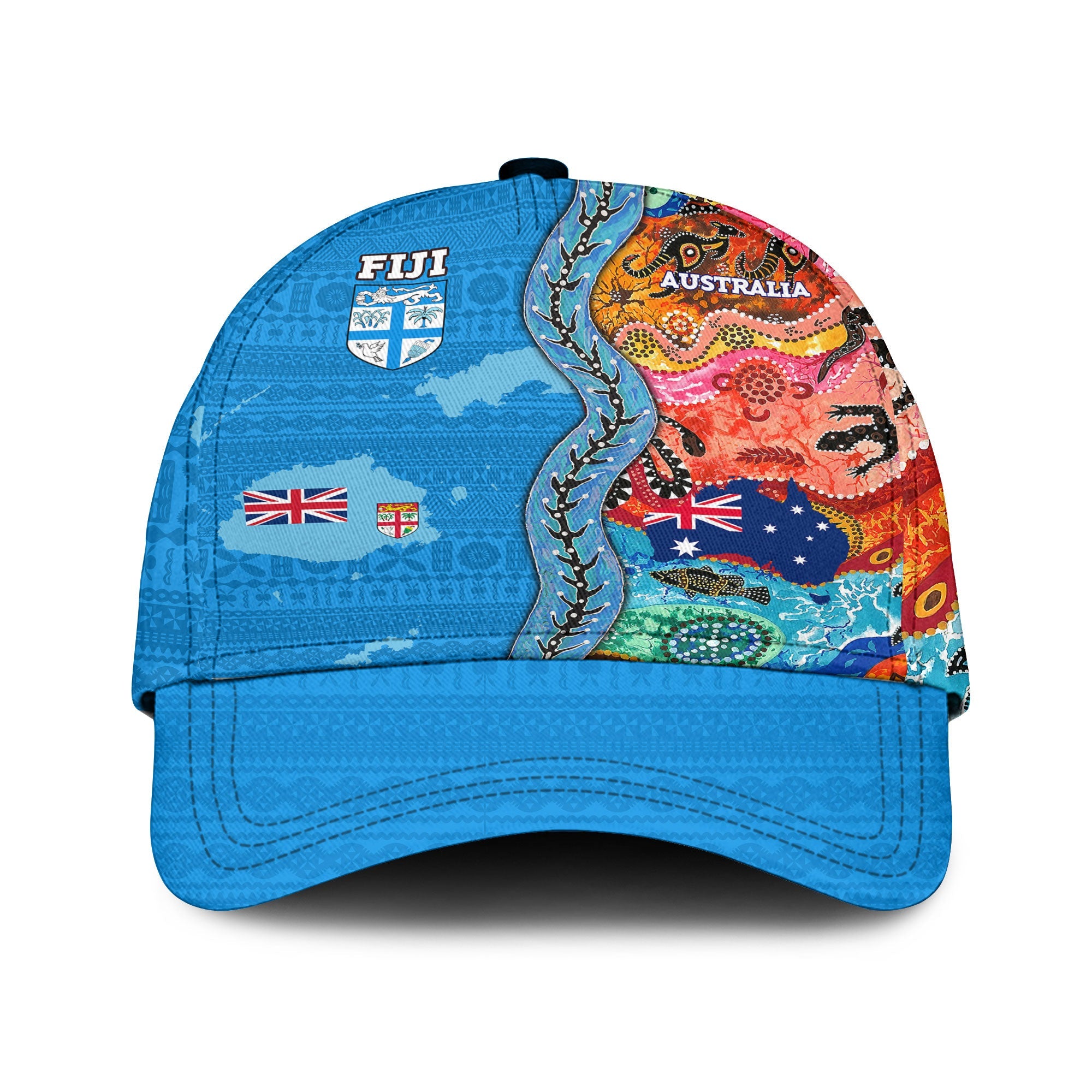 Fiji Tapa & Australia Aboriginal Classic Cap